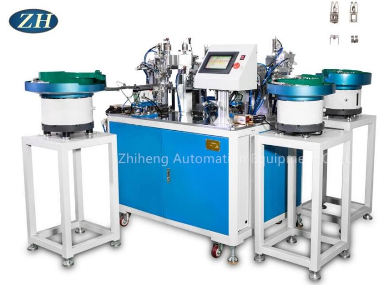 Máquina de rebitagem e prensagem automática para hardware