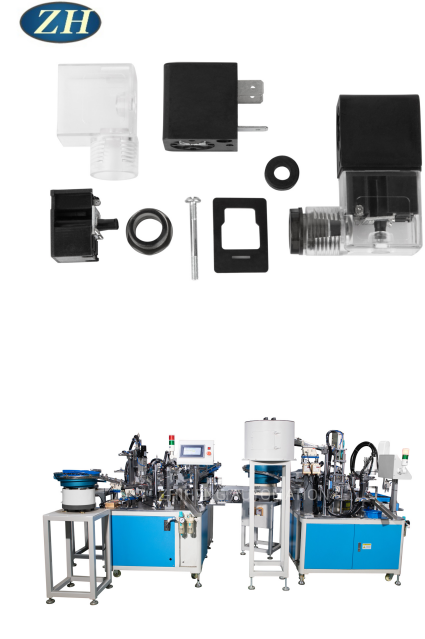 Máquina de montagem de válvula eletromagnética