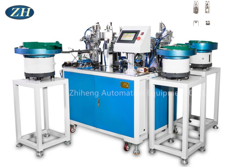 Alto grau de máquina de rebite e prensagem automática para linha de hardware