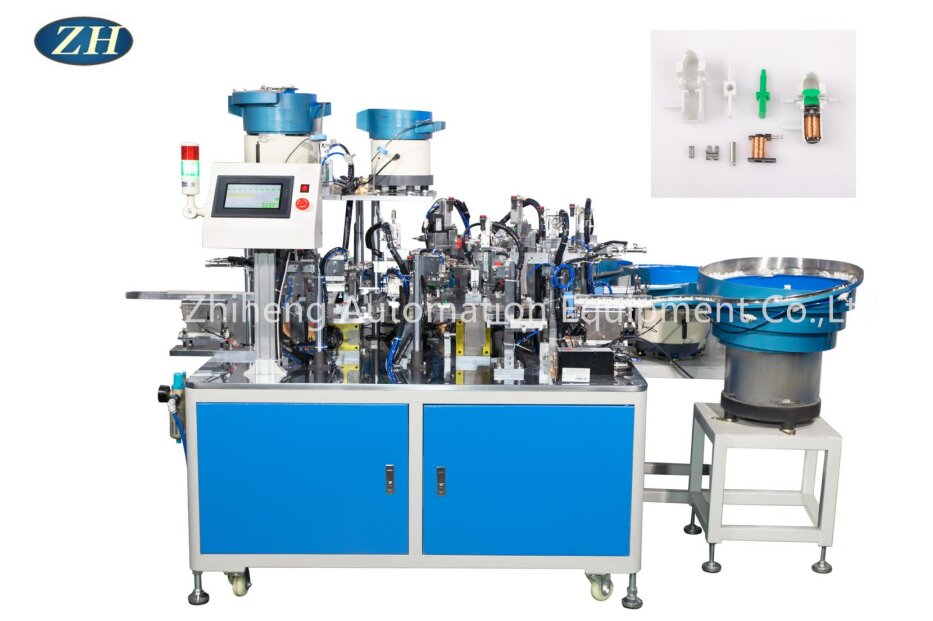 Máquina de montagem de botão de alta precisão