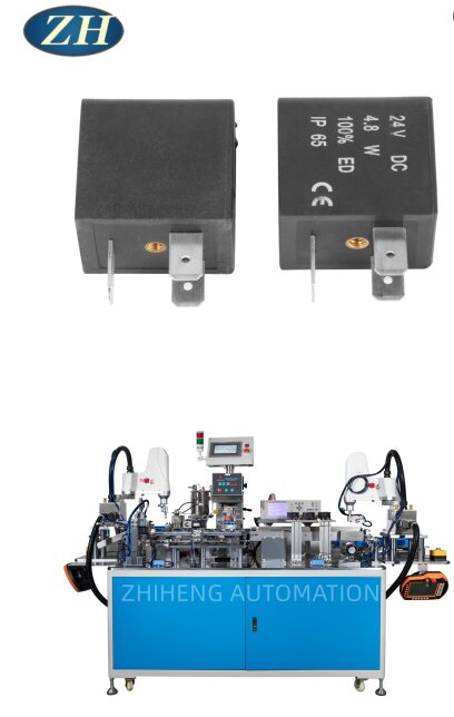 Linha de máquina de impressão e teste de bobina de válvula solenóide